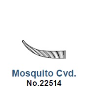 Зажим изогнутый Mosquito (YDM)